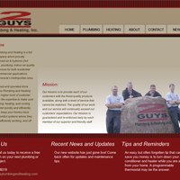 Website homepage thumbnail for 2 Guy's Plumbing & Heating